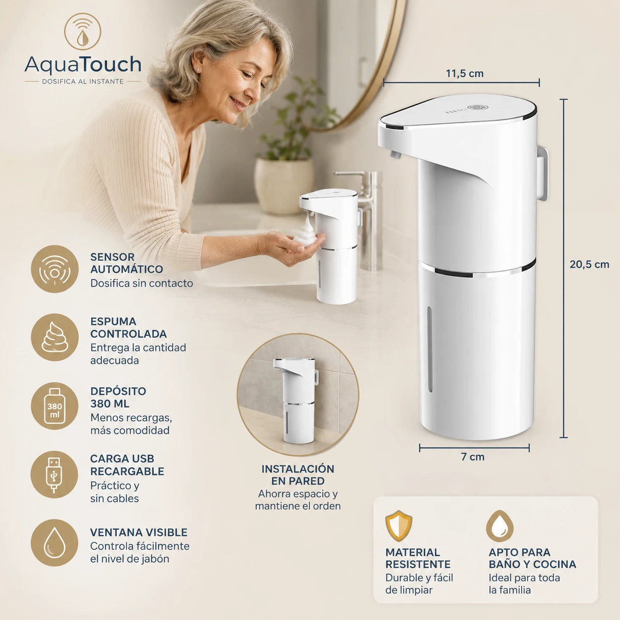 AquaTouch - Dosifica al instante