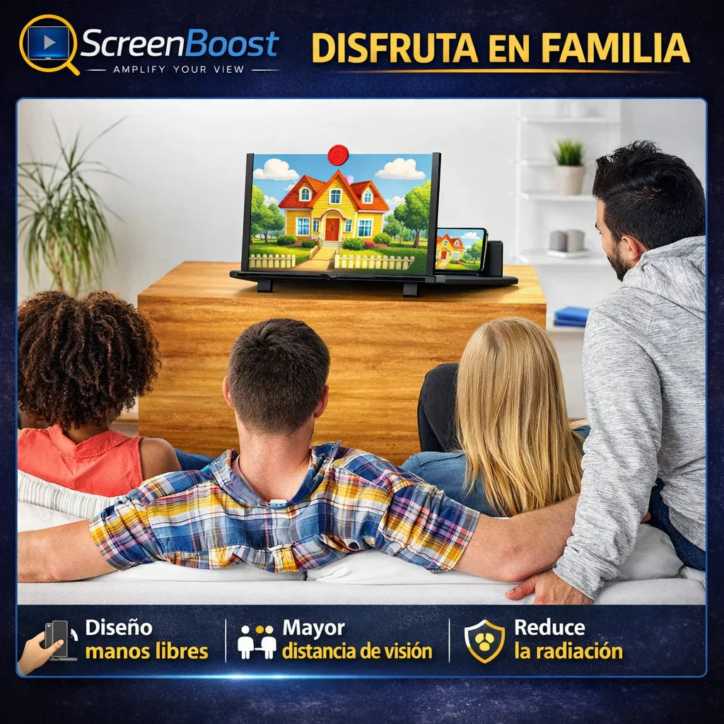 Amplificador de Pantalla - Agranda tu celular al instante - Ve series y películas sin TV