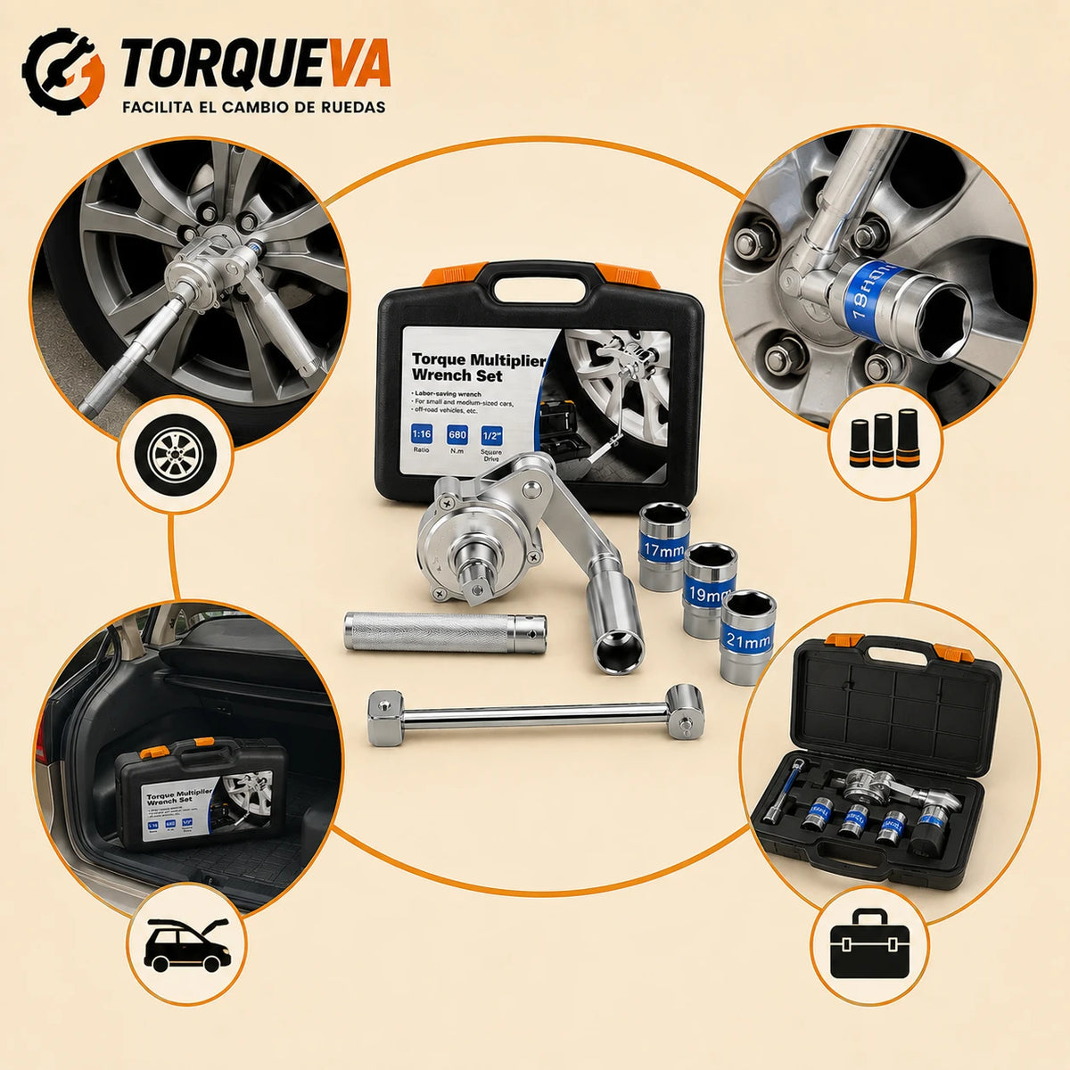 Torqueva - Facilita el cambio de ruedas