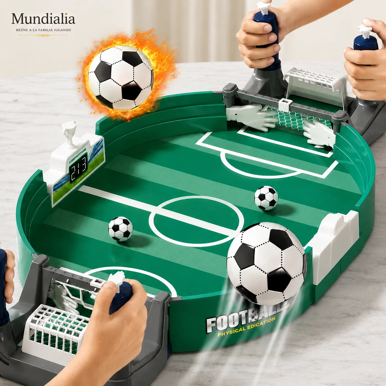 Mundialia - Reúne a la familia jugando - Juego de Mesa de Futbol