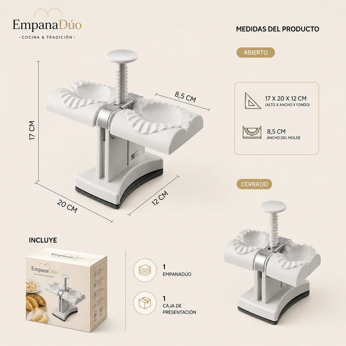 EmpanaDúo – Prepara dos empanadas de manera más práctica