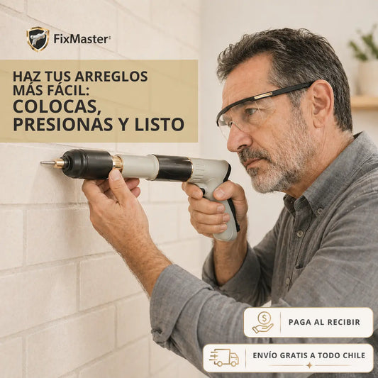 FixMaster Clavadora Manual Portátil - Incluye 100 Clavos de Regalo