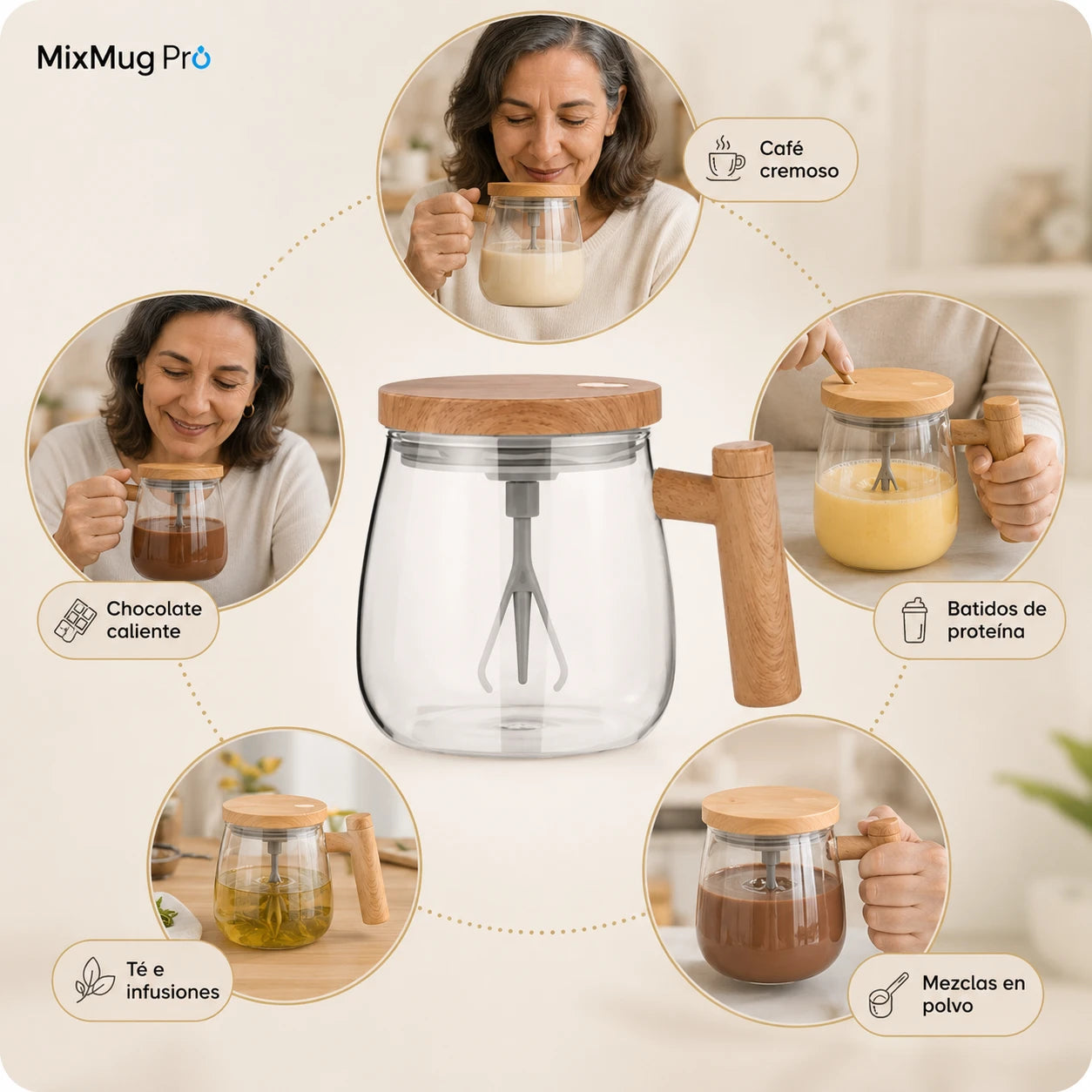 MixMug Pro - Mezcla tus bebidas en segundos