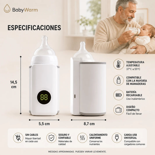 BabyWarm – Más comodidad al alimentar a tu nieto o bebé fuera de casa.