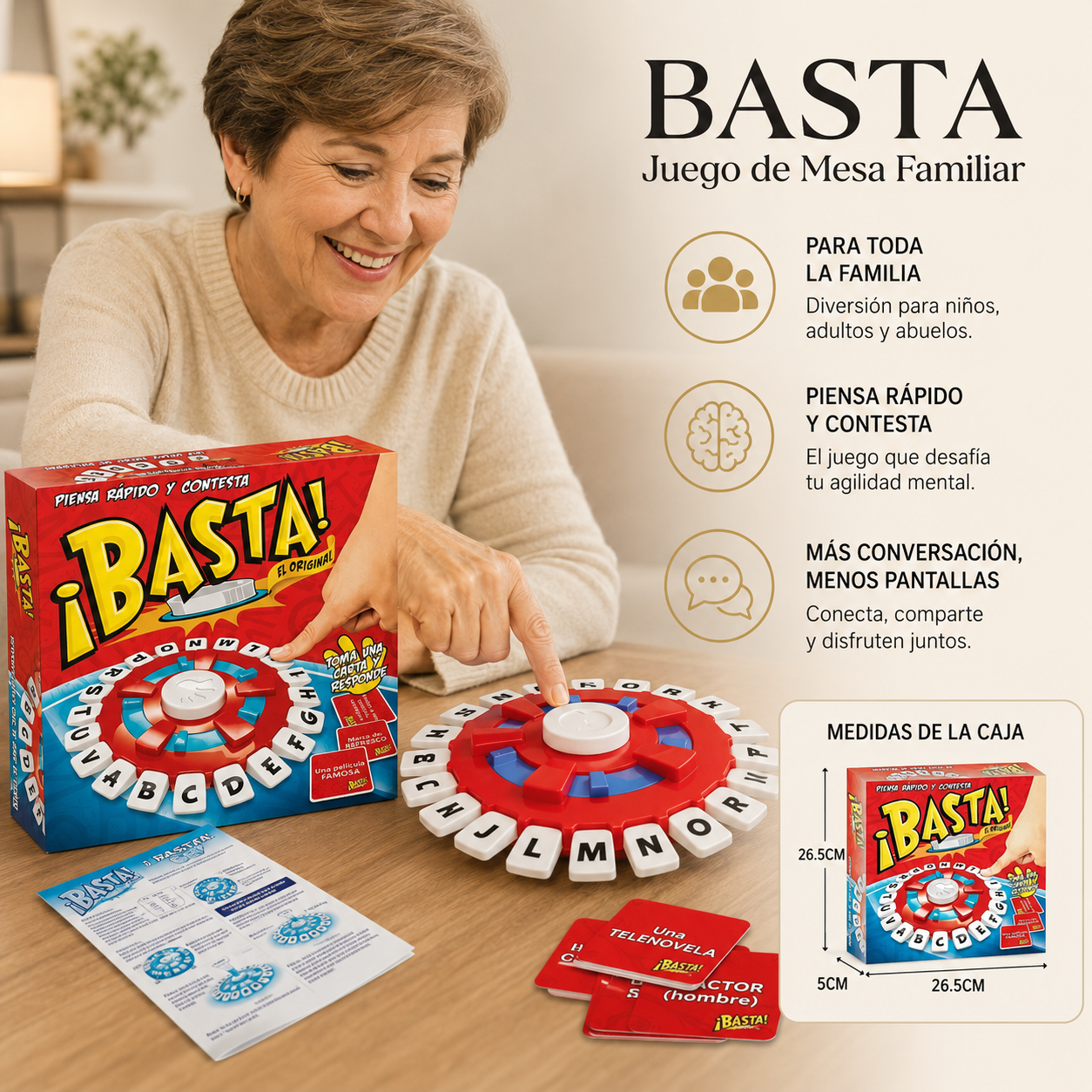 Juego de Mesa Familiar ¡Basta!