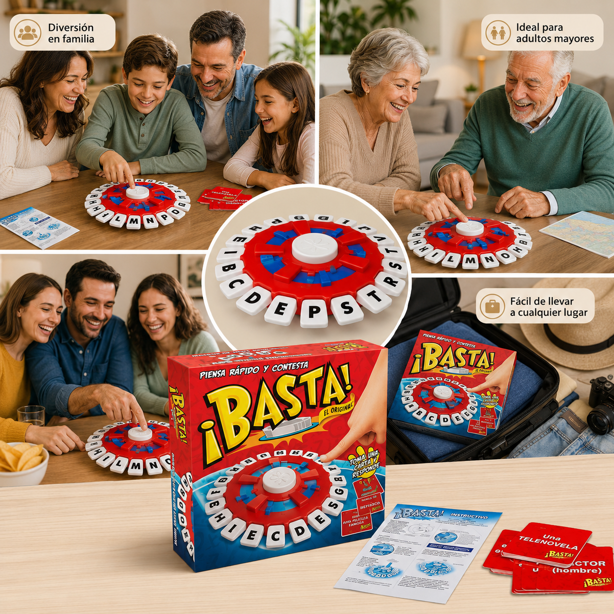Juego de Mesa Familiar ¡Basta!