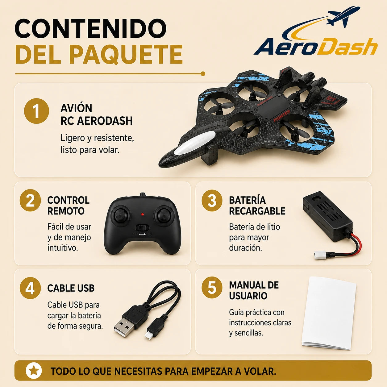 AeroDash - Control simple para cada vuelo