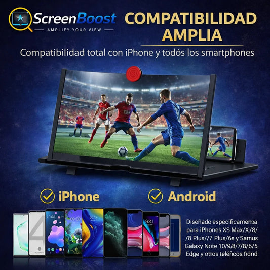 Amplificador de Pantalla - Agranda tu celular al instante - Ve series y películas sin TV