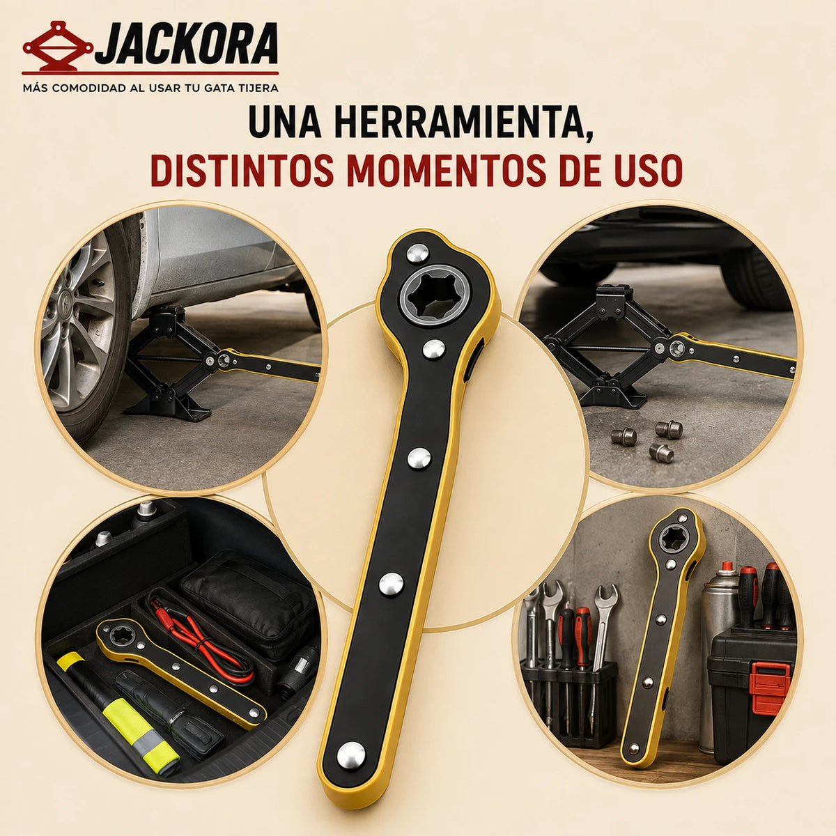 Jackora - Más comodidad al usar tu gata tijera