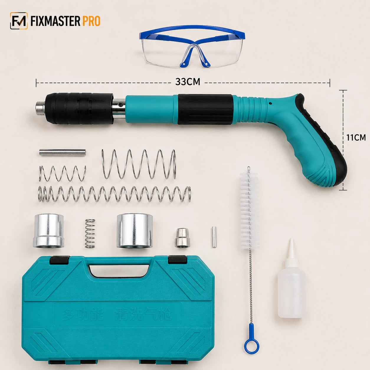 FixMaster Clavadora Manual Portátil - Incluye 100 Clavos de Regalo