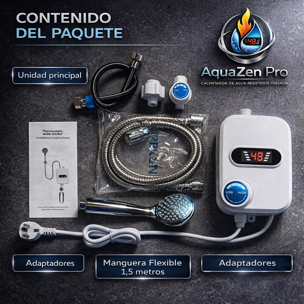 AquaZen Pro 💦 Agua caliente al instante, sin esperas