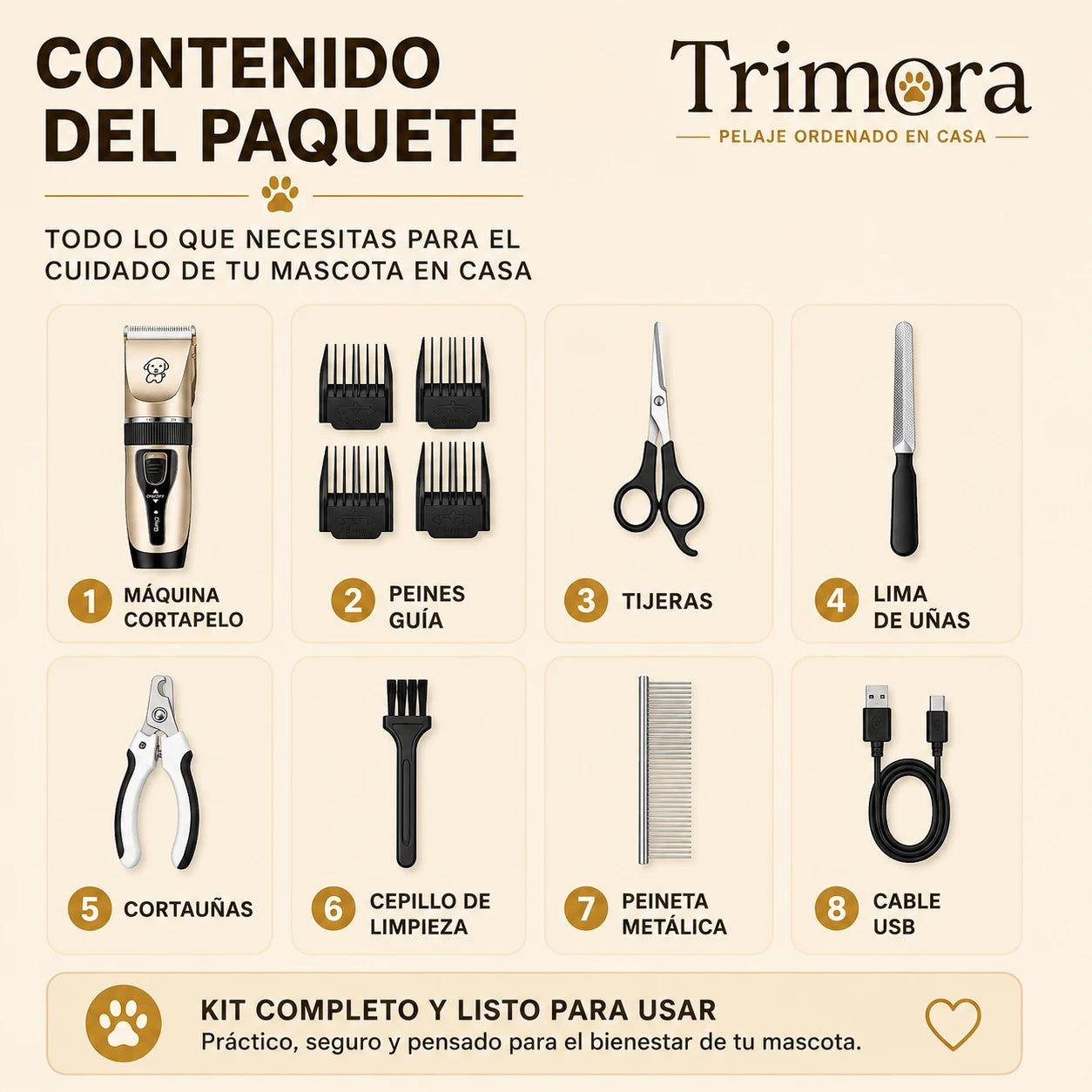 Trimora - Pelaje Ordenado En Casa