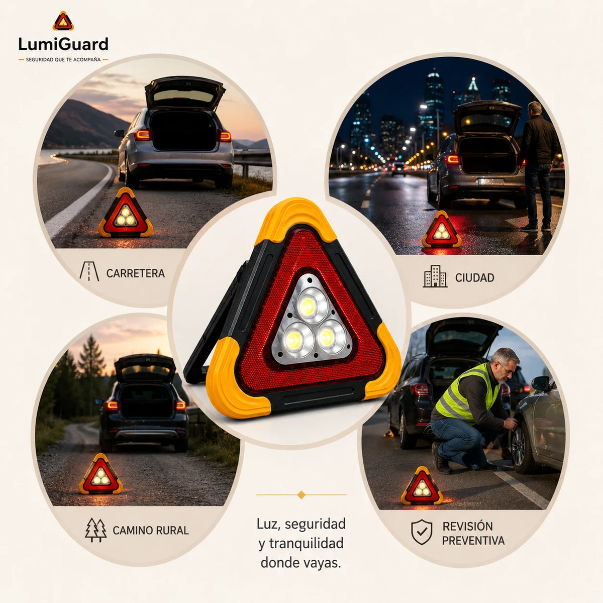 LumiGuard – Señaliza tu vehículo con mayor visibilidad en emergencias.