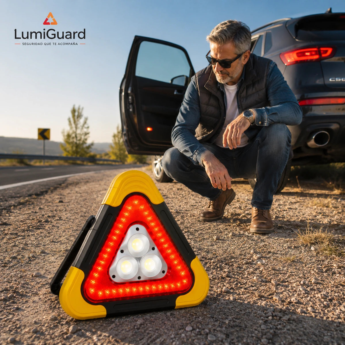 LumiGuard – Señaliza tu vehículo con mayor visibilidad en emergencias.
