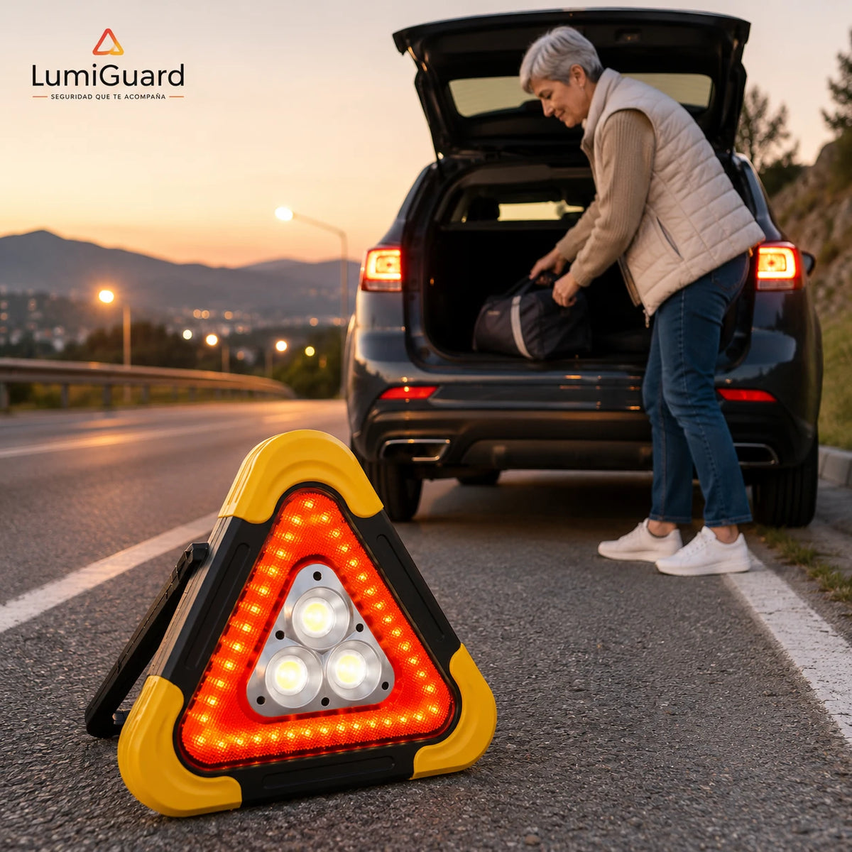 LumiGuard – Señaliza tu vehículo con mayor visibilidad en emergencias.