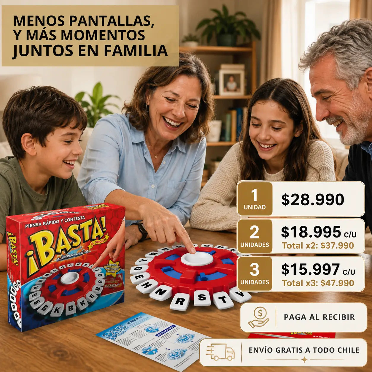 Juego de Mesa Familiar ¡Basta!