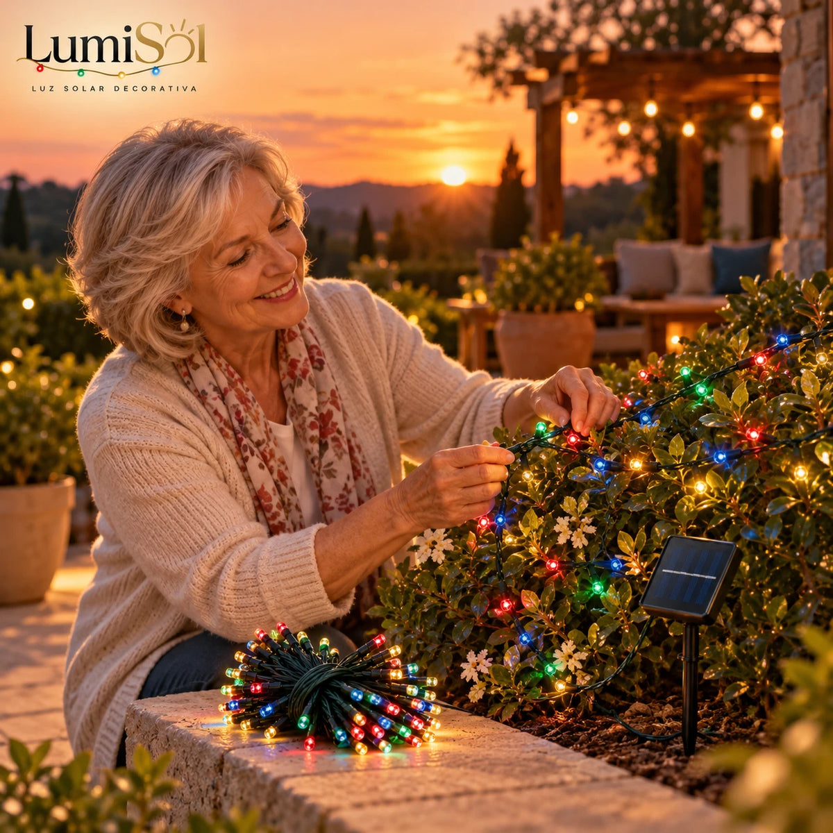 LumiSol - Decora Tus Espacios esta Navidad con Luz Solar - 20 mts.