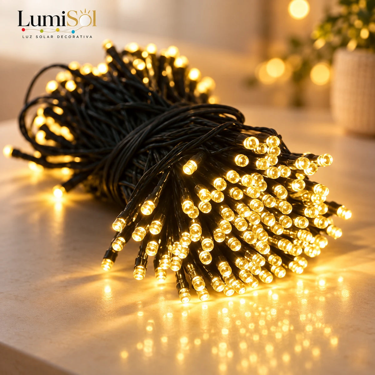 LumiSol - Decora Tus Espacios esta Navidad con Luz Solar - 20 mts.
