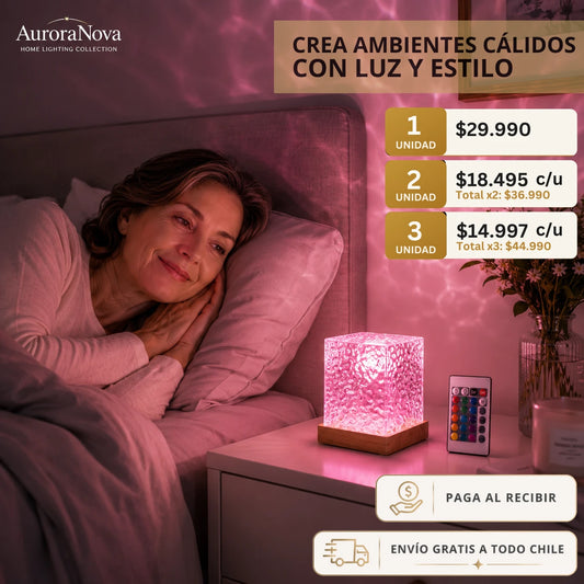 AuroraNova – Ilumina tus espacios con el encanto de la aurora boreal.