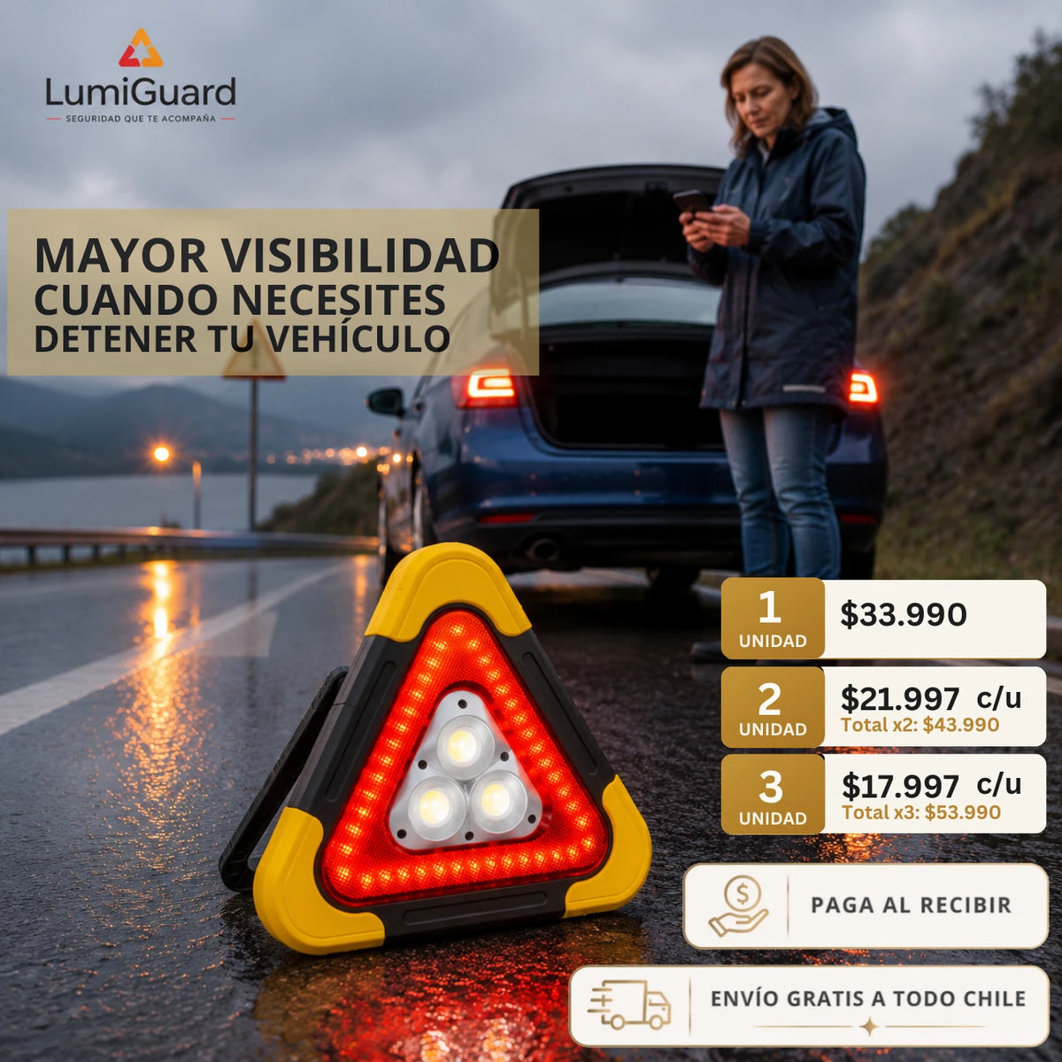 LumiGuard – Señaliza tu vehículo con mayor visibilidad en emergencias.